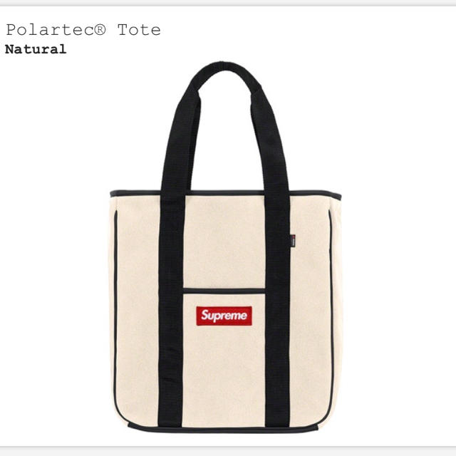 supreme polartec tote bag トートnatural