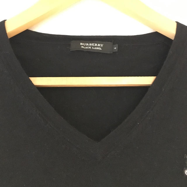 BURBERRY BLACK LABEL(バーバリーブラックレーベル)のBURBERRY BLACK LABEL Vネックニット セーター メンズのトップス(ニット/セーター)の商品写真