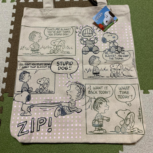 PEANUTS(ピーナッツ)の【新品】スヌーピー★トートバッグ 2袋 エンタメ/ホビーのおもちゃ/ぬいぐるみ(キャラクターグッズ)の商品写真