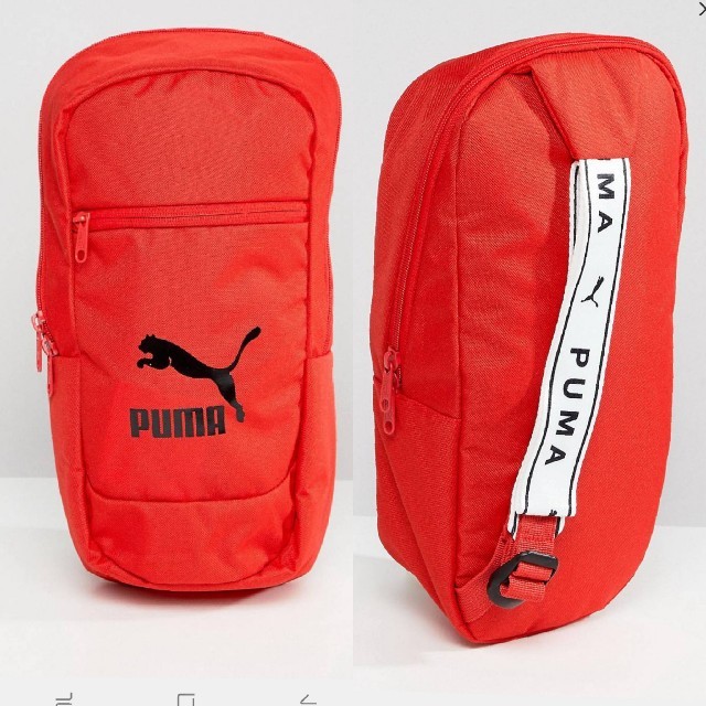 PUMA(プーマ)の日本未発売　イギリス限定　Puma プーマ　ボディバッグ　ボディーバッグ　ロゴ赤 メンズのバッグ(ボディーバッグ)の商品写真