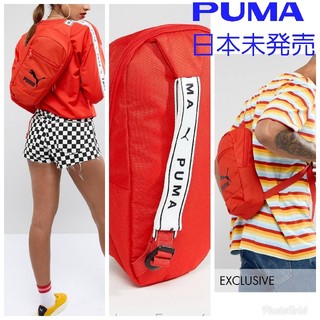 プーマ(PUMA)の日本未発売　イギリス限定　Puma プーマ　ボディバッグ　ボディーバッグ　ロゴ赤(ボディーバッグ)