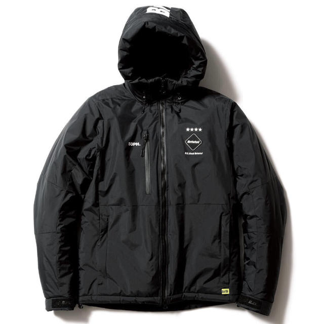 F.C.R.B.(エフシーアールビー)のfcrb 18AW TOUR PADDED PARKA ダウン 黒  M メンズのジャケット/アウター(ダウンジャケット)の商品写真