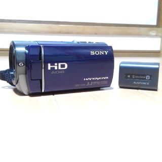 ソニー(SONY)のソニー　ハンディカム　HDR-CX180　ブルー(ビデオカメラ)