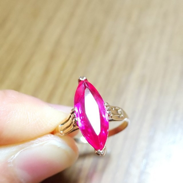 千本透かしvintage ring K18金張 | fave