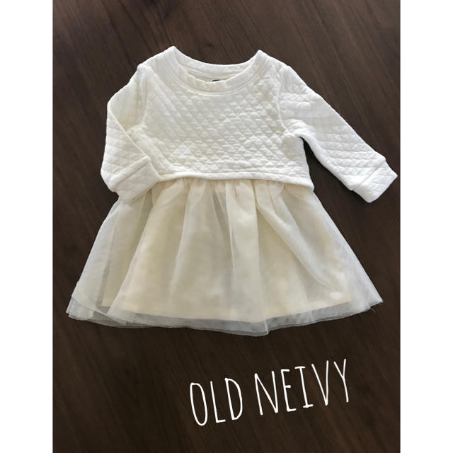 Old Navy(オールドネイビー)の♡⃛ ♥︎∗*ﾟ美品オールドネイビー あったかチュールワンピース 80GAP  キッズ/ベビー/マタニティのベビー服(~85cm)(ワンピース)の商品写真