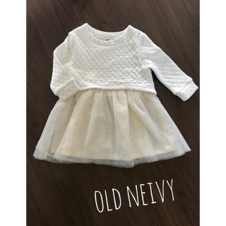 オールドネイビー(Old Navy)の♡⃛ ♥︎∗*ﾟ美品オールドネイビー あったかチュールワンピース 80GAP (ワンピース)