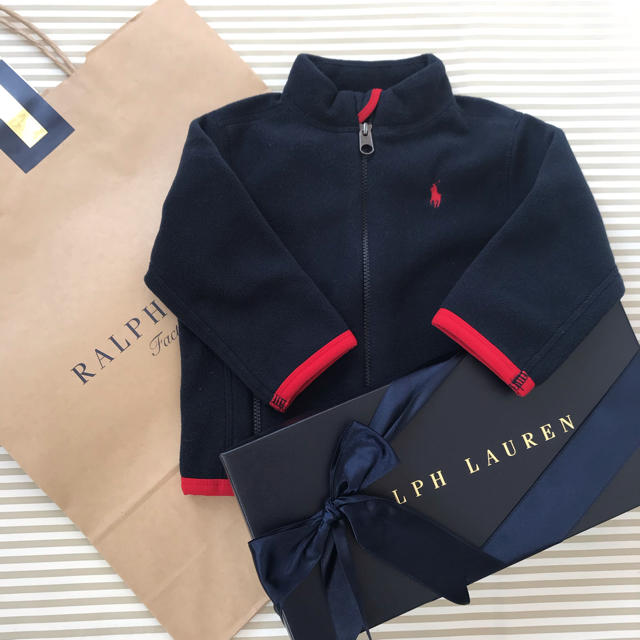 Ralph Lauren(ラルフローレン)のラルフローレン  POLO フリースジャケット75センチ キッズ/ベビー/マタニティのベビー服(~85cm)(ジャケット/コート)の商品写真