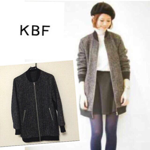 KBF ヘリンボンビックブルゾン