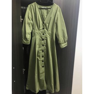 ザラ(ZARA)のZARA ワンピース カーキ(ロングワンピース/マキシワンピース)