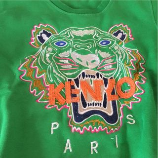 ケンゾー(KENZO)の初期 KENZO タイガー スウェット トレーナー 緑 S(スウェット)