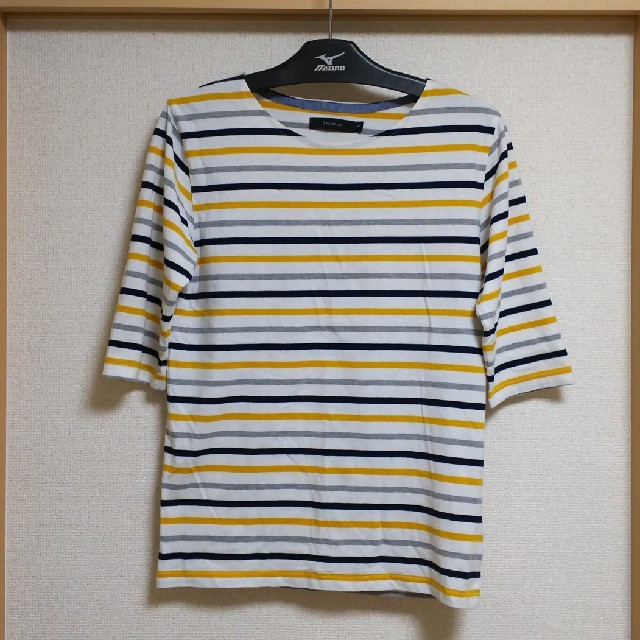 RAGEBLUE(レイジブルー)のボーダー Tシャツ 七分袖 長袖 カットソー メンズ 古着 レイジブルー メンズのトップス(Tシャツ/カットソー(七分/長袖))の商品写真