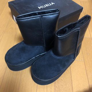 ムルーア(MURUA)のMURUA 厚底ムートンブーツ 限定アイテム(ブーツ)