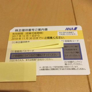 エーエヌエー(ゼンニッポンクウユ)(ANA(全日本空輸))のana 株主優待券 1枚⑵(その他)