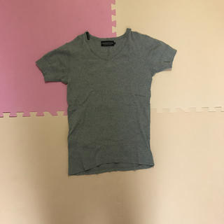 ヴァンキッシュ(VANQUISH)のヴァンキッシュテレコ半袖Tシャツ グレー色 綿100% Lサイズ(Tシャツ/カットソー(半袖/袖なし))