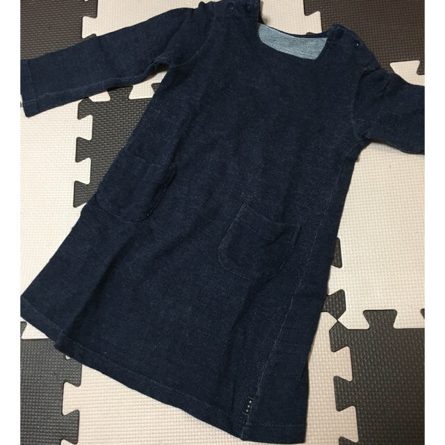 ベルメゾン(ベルメゾン)の☆ GITA デニム風ワンピース キッズ/ベビー/マタニティのキッズ服女の子用(90cm~)(ワンピース)の商品写真