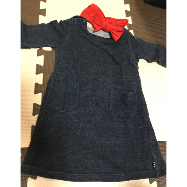 ベルメゾン(ベルメゾン)の☆ GITA デニム風ワンピース キッズ/ベビー/マタニティのキッズ服女の子用(90cm~)(ワンピース)の商品写真