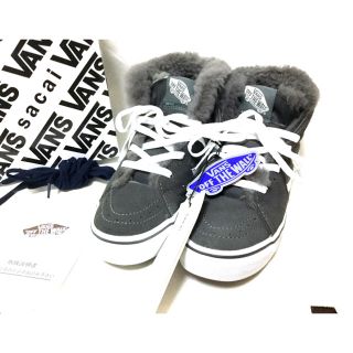 サカイ(sacai)のsacai vans ムートン スニーカー 24cm 正規本物みかんみかん様専用(スニーカー)