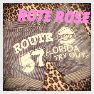 【ROTE ROSE】ストライプパンツ❤(ハーフパンツ)