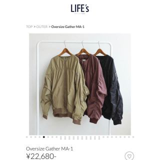 トゥデイフル(TODAYFUL)のTODAYFUL Oversize Gather MA-1(ミリタリージャケット)