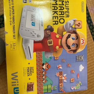 ウィーユー(Wii U)のWiiU マリオメーカーセット 白  説明書等欠品(家庭用ゲーム機本体)