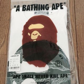 アベイシングエイプ(A BATHING APE)のUndefeated Bape T-shirt White msize(Tシャツ/カットソー(半袖/袖なし))