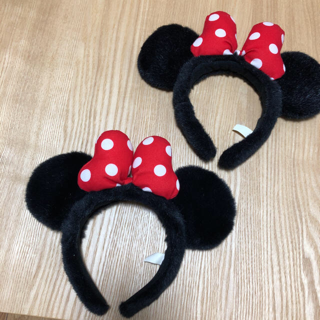 Disney(ディズニー)のおはな様専用♡ミニーちゃんカチューシャ♡ レディースのヘアアクセサリー(カチューシャ)の商品写真