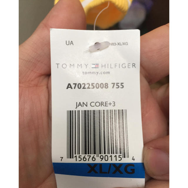 TOMMY HILFIGER(トミーヒルフィガー)の最終値下 胸元紐 カットソー トミー ヒルフィガー  XL 長袖 レディースのトップス(カットソー(長袖/七分))の商品写真