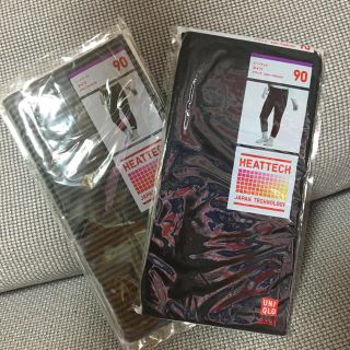 ユニクロ(UNIQLO)の新品 ユニクロ ヒートテック タイツ 90 2枚 セット(下着)