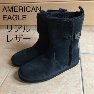 アメリカンイーグル(American Eagle)のアメリカンイーグル 本革 ムートンブーツ リアルレザー 綺麗です。(ブーツ)