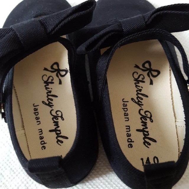 Shirley Temple(シャーリーテンプル)の美品　ストラップシューズ　シャーリーテンプル キッズ/ベビー/マタニティのベビー靴/シューズ(~14cm)(フォーマルシューズ)の商品写真