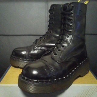 ドクターマーチン(Dr.Martens)の【専用】Dr.Martens 英国製 クレイジーボム UK5 黒 厚底(ブーツ)