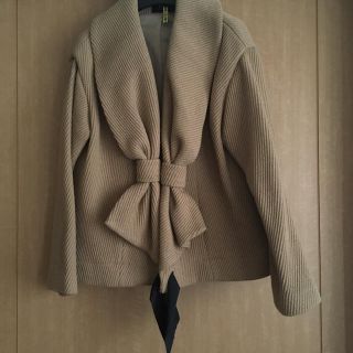 ビームス(BEAMS)のほぼ新品 et momonakia リボン ショート コート ジャケット(その他)