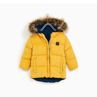 ザラキッズ(ZARA KIDS)の新品未使用ZARAキッズ💛リバーシブルダウンジャケット98㎝(ジャケット/コート)