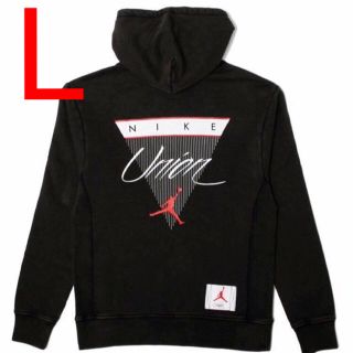 ナイキ(NIKE)の黒 L UNION AIR JORDAN 1 パーカー Hoodie ユニオン(パーカー)