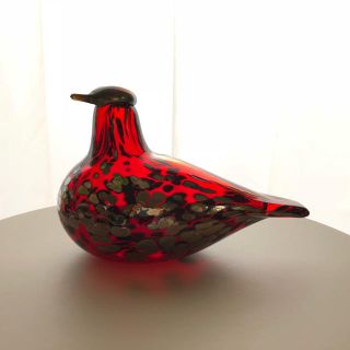 イッタラ(iittala)の*売約済み* iittala Ruby Bird 旧レッド バード 箱なし(置物)