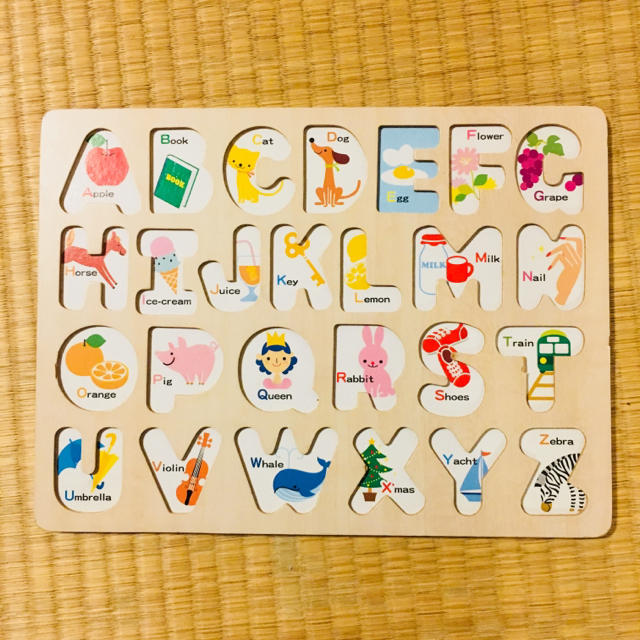 ACTUS(アクタス)のABCパズル 木製 キッズ/ベビー/マタニティのおもちゃ(知育玩具)の商品写真