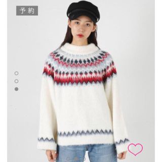 マウジー(moussy)のMOUSSY  トップス ノルディック(ニット/セーター)