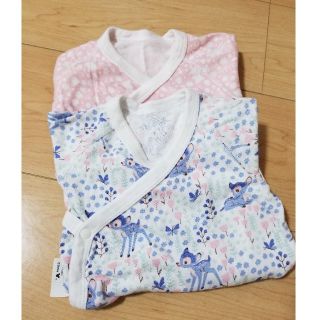 ユニクロ(UNIQLO)の【中古】インナー　長袖　二枚セット　ユニクロ(ロンパース)