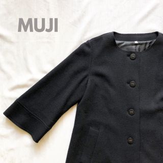 ムジルシリョウヒン(MUJI (無印良品))のkayo様専用ページ MUJI 無印良品 コート ブラック(ロングコート)