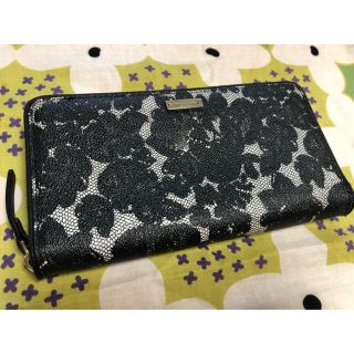 ケイトスペードニューヨーク(kate spade new york)のケイトスペード 長財布 花柄 レース(財布)