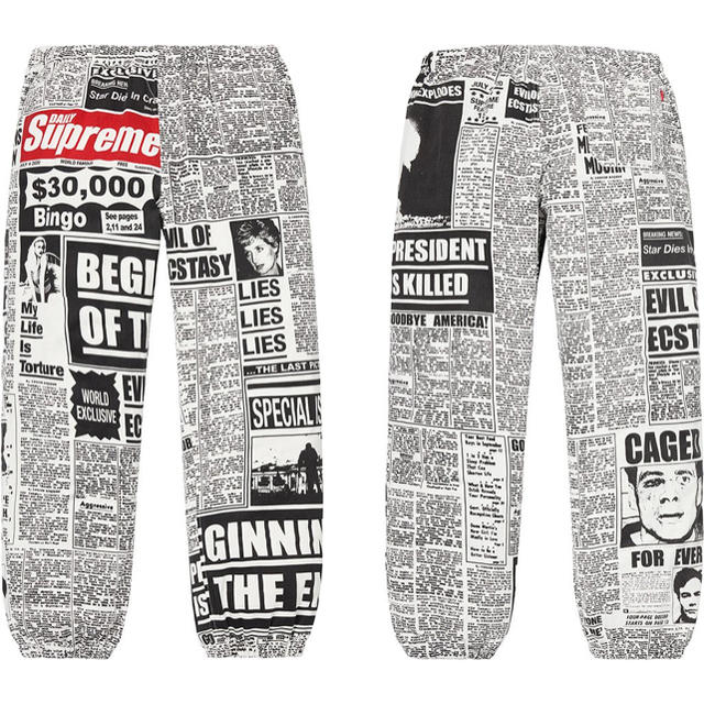 Supreme(シュプリーム)のSupreme newsprint skate pant シュプリーム  メンズのパンツ(ワークパンツ/カーゴパンツ)の商品写真