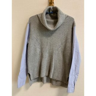 ユナイテッドアローズ(UNITED ARROWS)のTRRAZZO DONNA シャツ袖付きタートルネックニット(ニット/セーター)