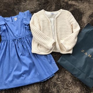 ザラキッズ(ZARA KIDS)のZARAザラワンピース，ジャケットセット(ワンピース)