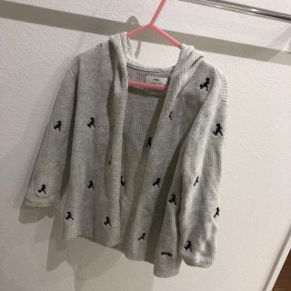 ザラキッズ(ZARA KIDS)のZARA KIDS フード付きニットカーディガン(カーディガン)