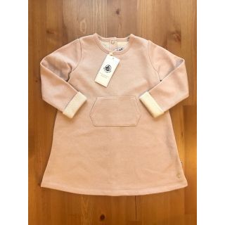 プチバトー(PETIT BATEAU)の新作♡36m プチバトー ラメスウェットワンピース　日本未発売サイズ(ワンピース)