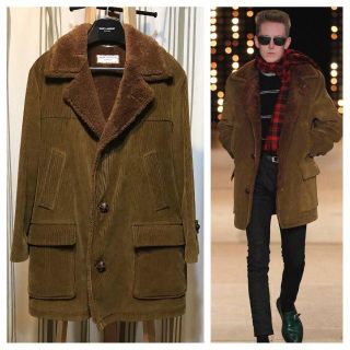 美品　saint laurent サンローラン　ムートンジャケット　コート　44