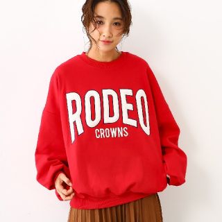 ロデオクラウンズワイドボウル(RODEO CROWNS WIDE BOWL)の今期新作✩RODEO CROWNS✩RCWB✩ボアアップリケスウェット(トレーナー/スウェット)