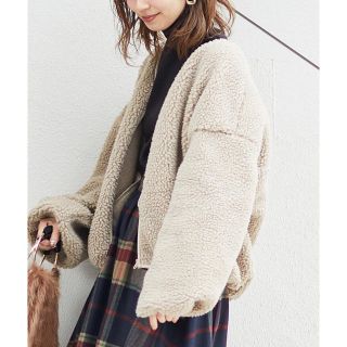 ナチュラルクチュール(natural couture)の【新品】natural couture ボアブルゾン(ブルゾン)