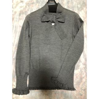 トゥービーシック(TO BE CHIC)のTO BE CHIC 定番シルクカシミヤ おリボンニット Ⅱ 新品(ニット/セーター)