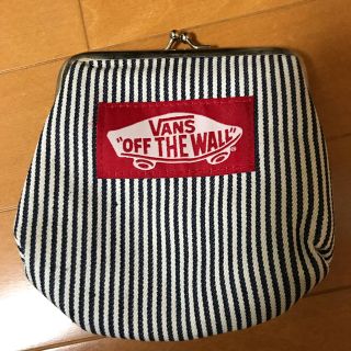 ヴァンズ(VANS)の雑誌mini付録 VANSヒッコリーがまぐちポーチ(ポーチ)